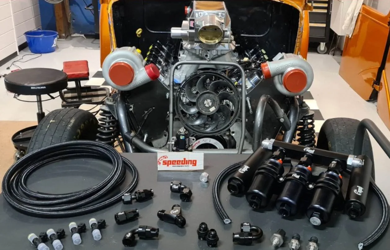 Ford Pop Twin Rotrex motorbyg